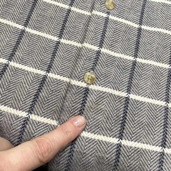 Barbour UK XL US L Gretna Check Shirt Tailored Fit Long Sleeve Cotton Flannel - Picture 5 of 15